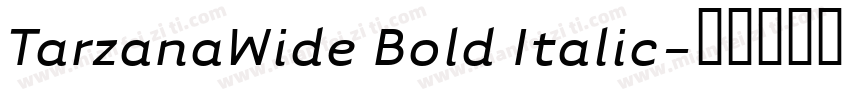 TarzanaWide Bold Italic字体转换